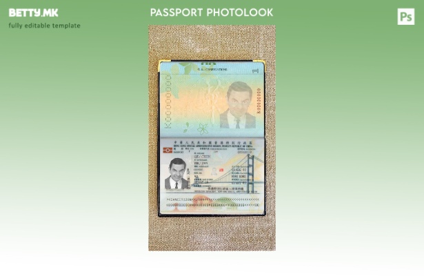 Модерен стил Шаблон за изглед на фото пропусница во Хонг Конг